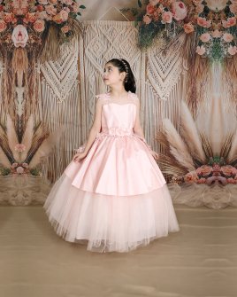 Vestido de Niña Modelo Leila Largo