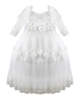 Vestido de Primera Comunión Modelo Zaira con Manga