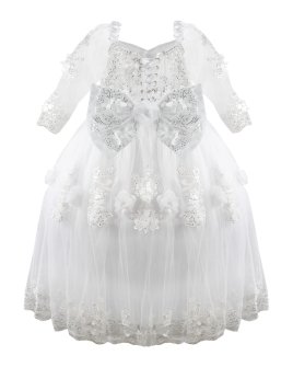 Vestido de Primera Comunión Modelo Zaira con Manga