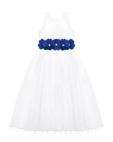 Vestido de Niña Modelo Elizabeth Fajo de Color Extra
