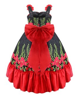 Vestido de Niña Modelo Rosalinda - Mexicano