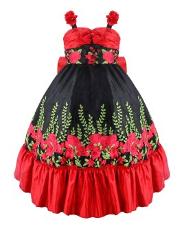 Vestido de Niña Modelo Rosalinda - Mexicano