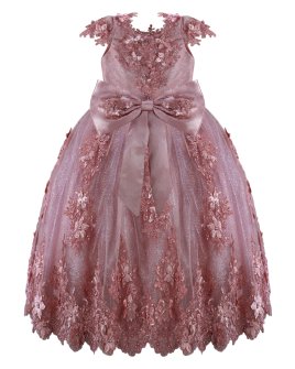 Vestido de Niña Modelo Romina con Manga