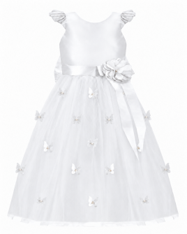 Vestido de Niña Modelo Daniela Mariposa Tallas Extra