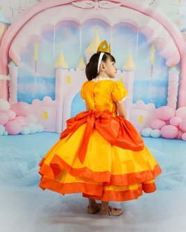 Yellow Princess Style Girls Dress