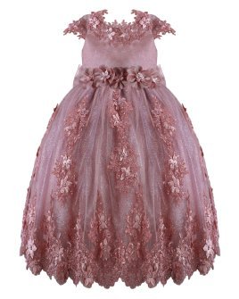 Romina Style Girl's Dress Extra with Sleeves